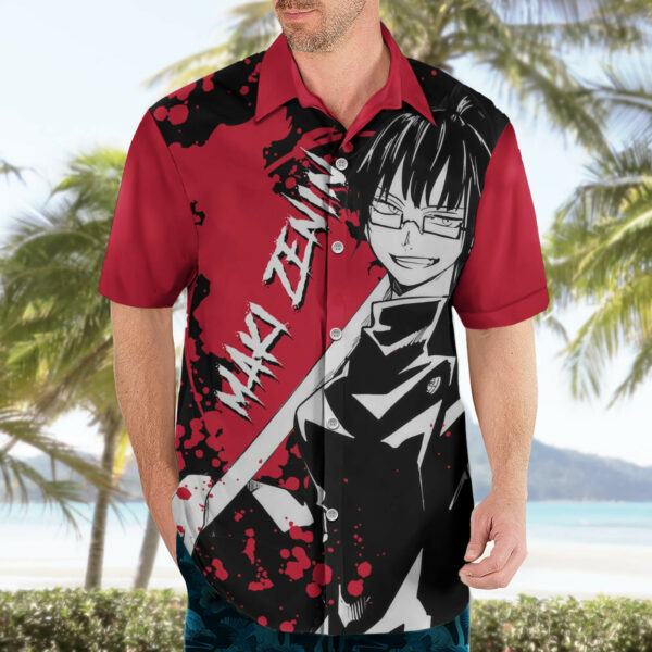 Maki Zenin Jujutsu Kaisen Hawaiian Shirt Manga Style Art 3.jpg