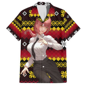 Makima Chainsaw Man Hawaiian Shirt Anime Mix Christmas 1.jpg