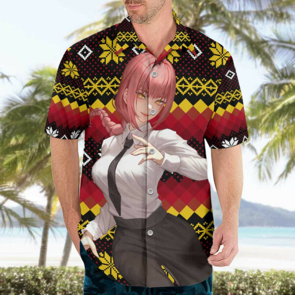 Makima Chainsaw Man Hawaiian Shirt Anime Mix Christmas 3.jpg