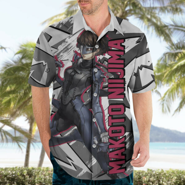 Makoto Niijima Persona Hawaiian Shirt Anime Mix Polygon Cyber 3.jpg