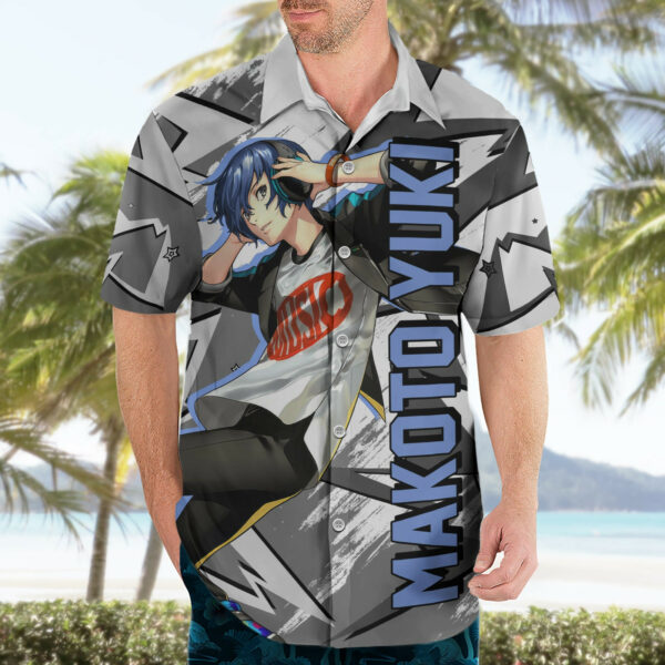 Makoto Yuki Hawaiian Shirt Anime Mix Polygon Cyber 3.jpg