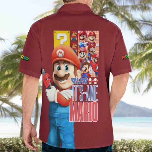 Mario Bros Mario Bros Hawaiian Shirt Anime Mix 3D Game 4.jpg