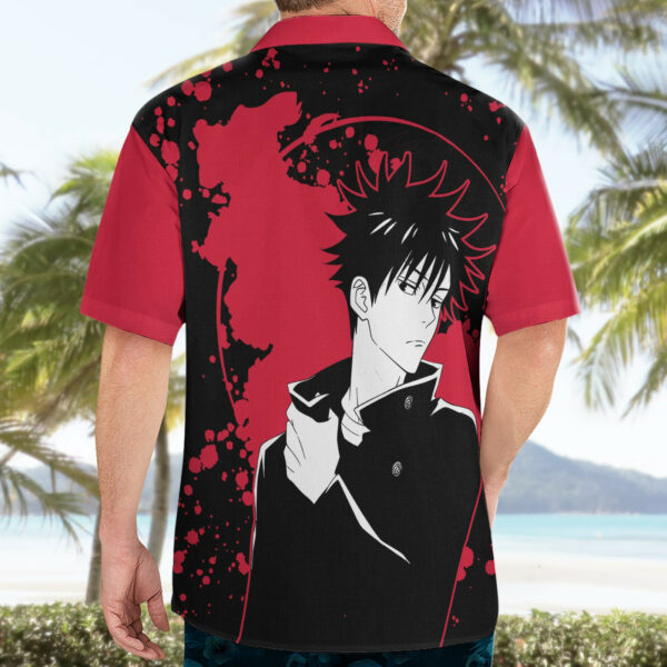 Megumi Fushiguro Jujutsu Kaisen Hawaiian Shirt Manga Style Art 4.jpg