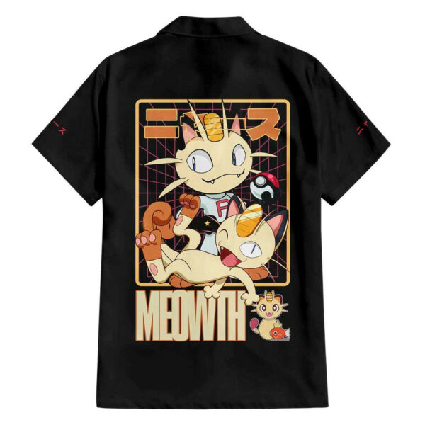 Meowth Poke Hawaiian Shirt Anime 2.jpg