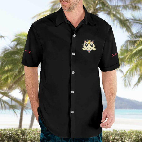 Meowth Poke Hawaiian Shirt Anime 3.jpg