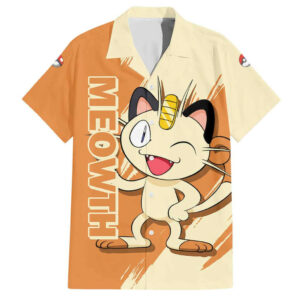 Meowth Pokemon Hawaiian Shirt Anime 1.jpg