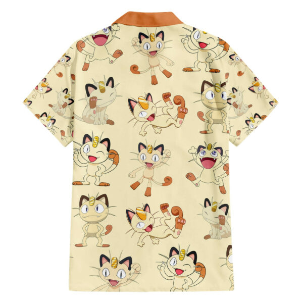 Meowth Pokemon Hawaiian Shirt Pattern 2.jpg