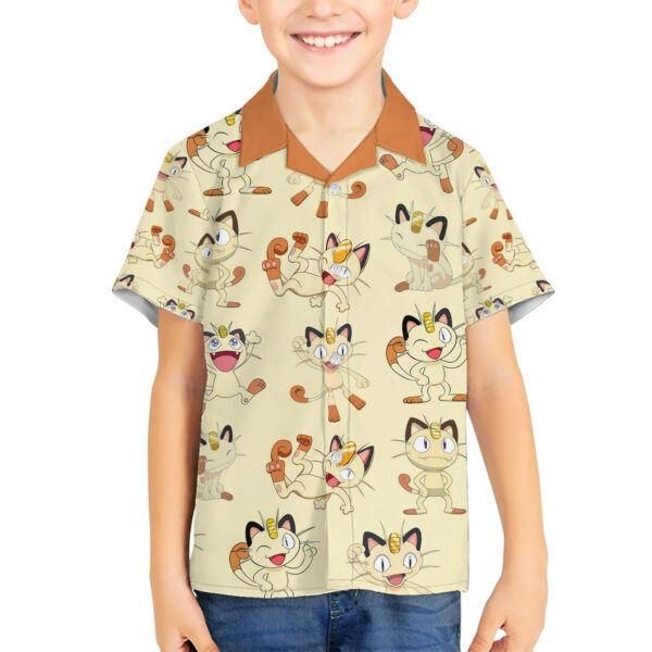 Meowth Pokemon Hawaiian Shirt Pattern 5.jpg