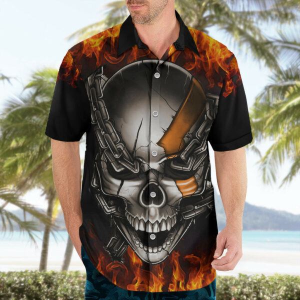 Metal Skull Hawaiian Shirt Infernal Chains in Fiery Abyss 4.jpg