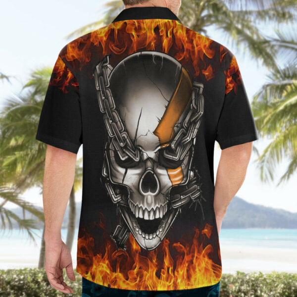 Metal Skull Hawaiian Shirt Infernal Chains in Fiery Abyss 5.jpg
