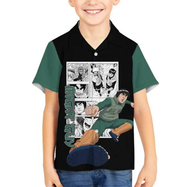 Might Guy Naruto Hawaiian Shirt Anime Mix Manga 5.jpg