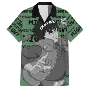Might Guy Style Manga Hawaiian Shirt 1.jpg