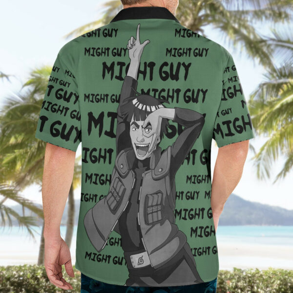Might Guy Style Manga Hawaiian Shirt 4.jpg