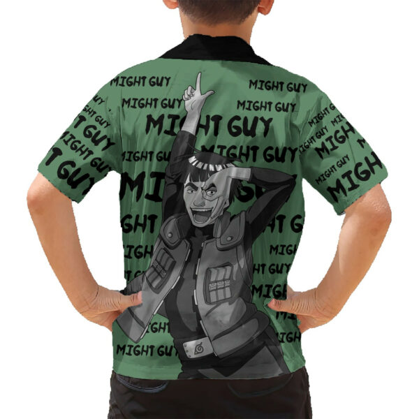 Might Guy Style Manga Hawaiian Shirt 6.jpg