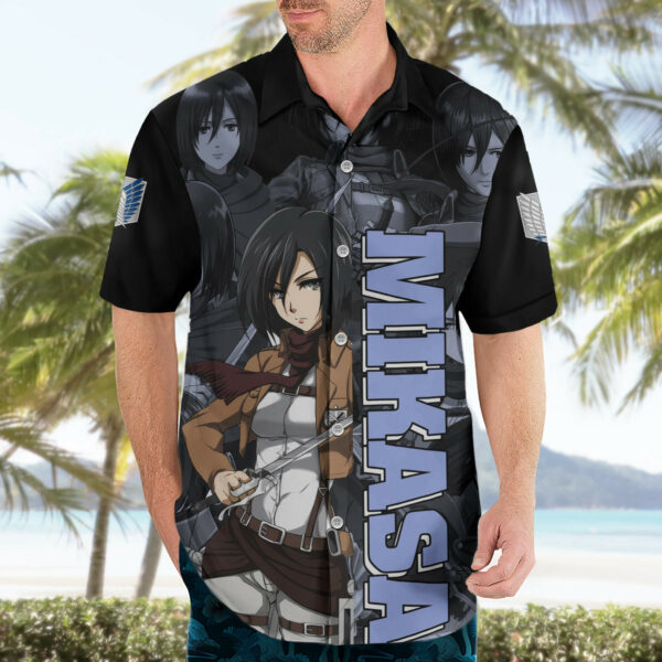 Mikasa Ackerman Attack On Tittan Hawaiian Shirt Anime Mix Manga 3.jpg