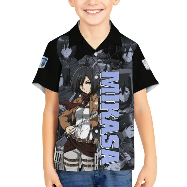 Mikasa Ackerman Attack On Tittan Hawaiian Shirt Anime Mix Manga 5.jpg