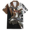 Mikasa Ackerman Manga Style Hawaiian Shirt 1.jpg