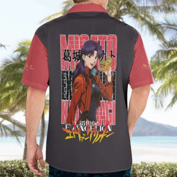 Misato Katsuragi Neon Genesis Evangelion Hawaiian Shirt Anime 4.jpg