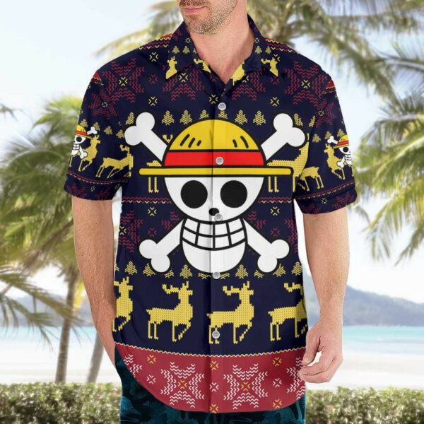 Monbkey D Luffy Straw Hat One Piece Hawaiian Shirt Anime Mix Christmas 3.jpg