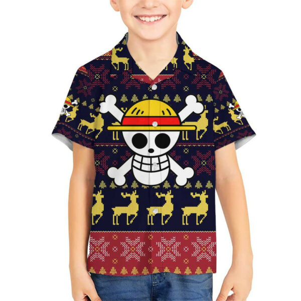 Monbkey D Luffy Straw Hat One Piece Hawaiian Shirt Anime Mix Christmas 5.jpg
