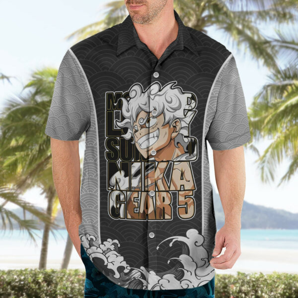 Monkey D Luffy Nika Gear 5 One Piece Hawaiian Shirt Japan Anime 3.jpg