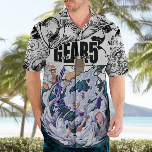Monkey D Luffy Nika Sun God Hawaiian Shirt Anime Mix Manga 3.jpg