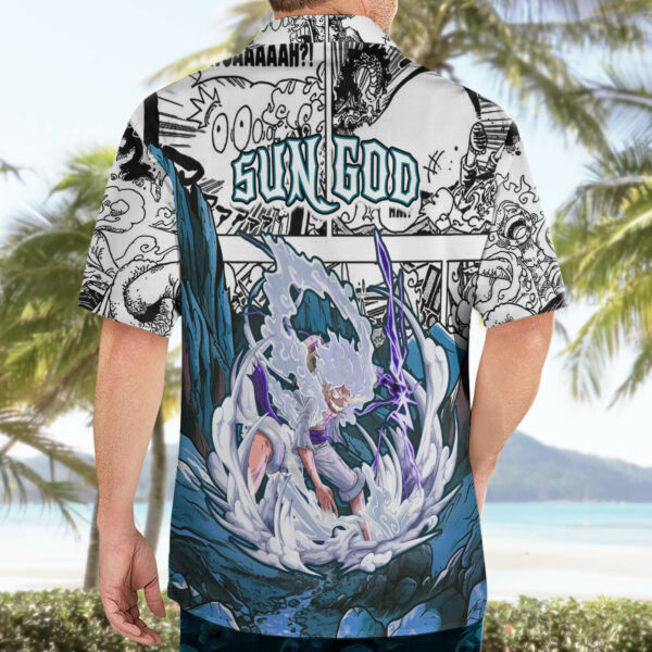Monkey D Luffy Nika Sun God Hawaiian Shirt Anime Mix Manga 4.jpg
