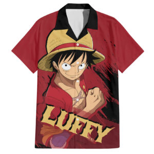 Monkey D Luffy One Piece Anime Hawaiian Shirt 1.jpg