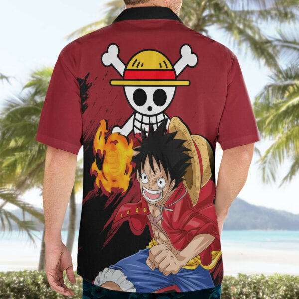 Monkey D Luffy One Piece Anime Hawaiian Shirt 4.jpg