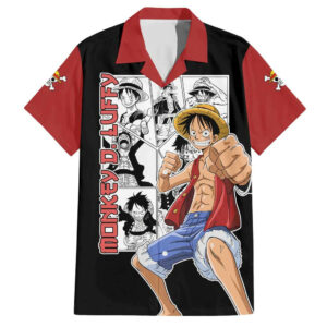 Monkey D Luffy One Piece Hawaiian Shirt Anime Mix Manga 1.jpg