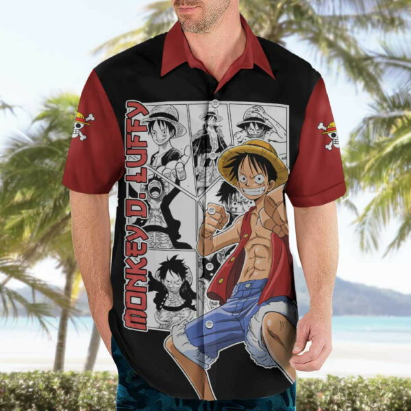 Monkey D Luffy One Piece Hawaiian Shirt Anime Mix Manga 3.jpg