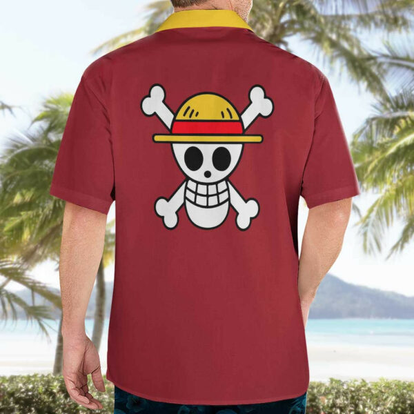 Monkey D Luffy One Piece Hawaiian Shirt Anime Uniform 4.jpg