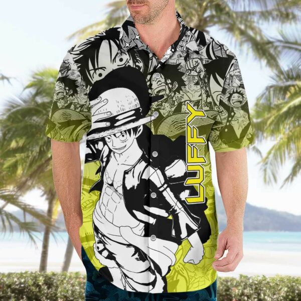 Monkey D Luffy One Piece Hawaiian Shirt Manga 3.jpg