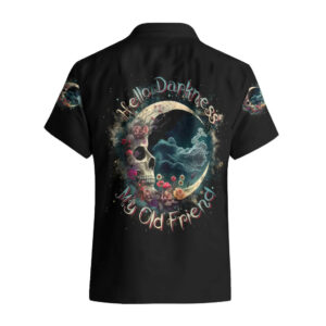 Moon Skull Hawaiian Shirt Hello Darkness My Old Friend Moon 1.jpg