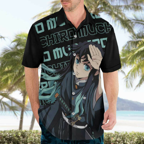 Muichiro Tokito Demon Slayer Hawaiian Shirt Anime Mix Pattern 3.jpg