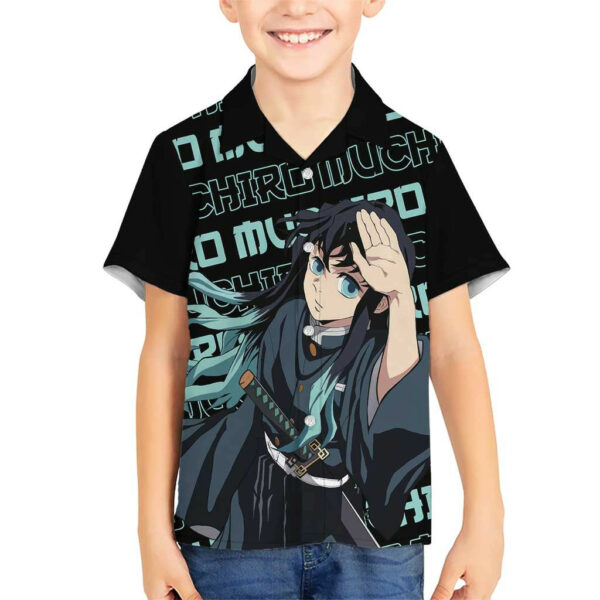 Muichiro Tokito Demon Slayer Hawaiian Shirt Anime Mix Pattern 5.jpg