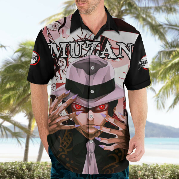 Muzan Kibutsuji Demon Slayer Hawaiian Shirt Anime Mix Manga 3.jpg