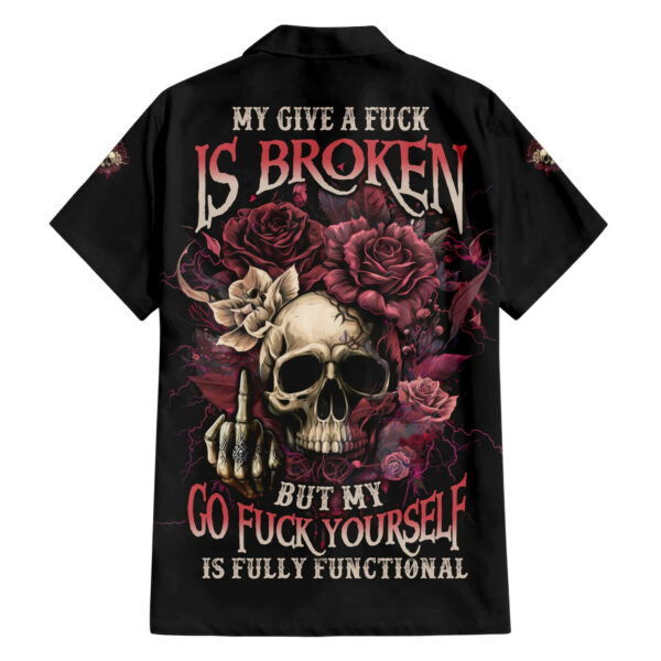 My Give A F Rose Skull Hawaiian Shirt 1.jpg