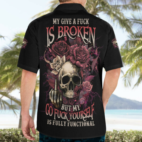 My Give A F Rose Skull Hawaiian Shirt 4.jpg