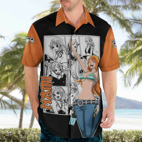 Nami One Piece Hawaiian Shirt Anime Mix Manga 3.jpg