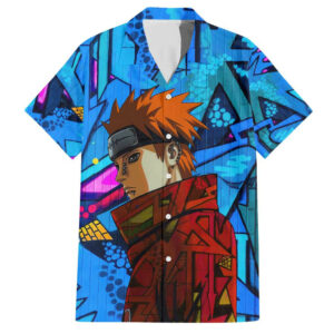 Naruto Akatsuki Urban Grafitti Pain Hawaiian Shirt Anime Mix Abstract 1.jpg