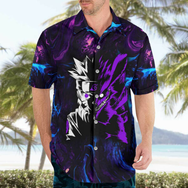 Naruto Awakened Beast Hawaiian Shirt Anime 3.jpg