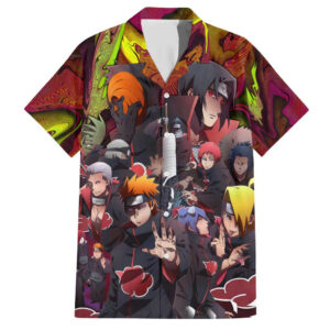 Naruto Neon Bond Akatsuki Hawaiian Shirt Anime Mix Trippy 1.jpg