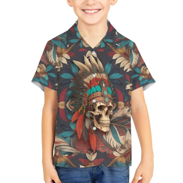 Native American Skull Hawaiian Shirt Native Merican Spirit Of Freedom 5.jpg