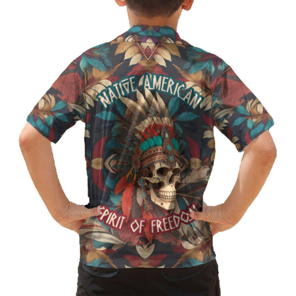 Native American Skull Hawaiian Shirt Native Merican Spirit Of Freedom 6.jpg