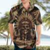 Native American Skull Hawaiian Shirt with Tribal Prints 3.jpg