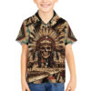 Native American Skull Hawaiian Shirt with Tribal Prints 5.jpg