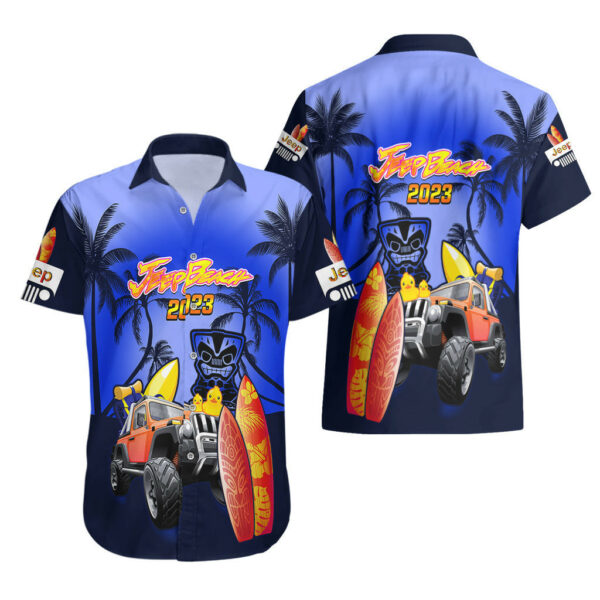 Navy Blue Jeep Beach 2023 Hawaiian Shirt Happy 20th Anniversary 3.jpg
