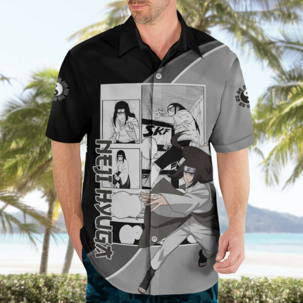Neji Hyuga Naruto Hawaiian Shirt Anime Mix Manga 3.jpg