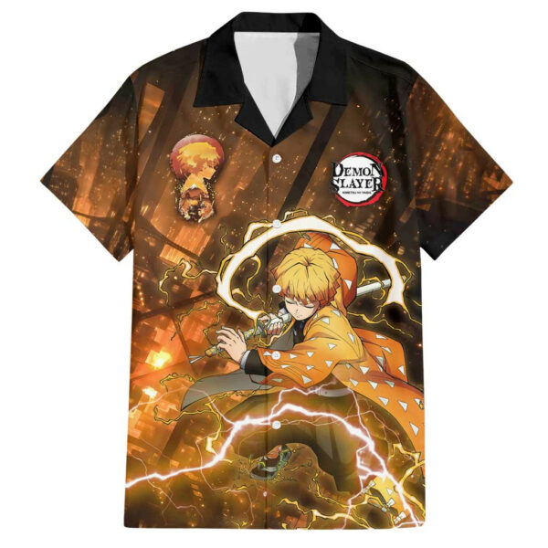Nenitsu Infinity Castle Demon Slayer Hawaiian Shirt Anime 1.jpg